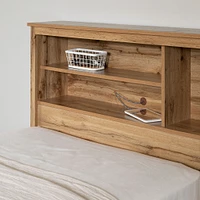 Twin Bed and Headboard Set - Tassio Nordik Oak