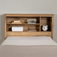 Twin Bed and Headboard Set - Tassio Nordik Oak