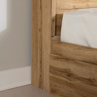 Twin Bed and Headboard Set - Tassio Nordik Oak