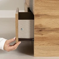 Twin Bed and Headboard Set - Tassio Nordik Oak