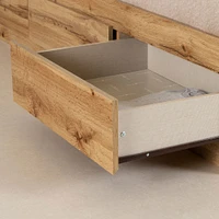 Twin Bed and Headboard Set - Tassio Nordik Oak
