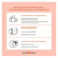 Lit superposé rembourré - Bebble Naturel et Gris