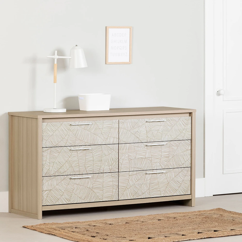 Commode double - Munich Orme naturel et Blanc