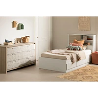 Commode double - Munich Orme naturel et Blanc