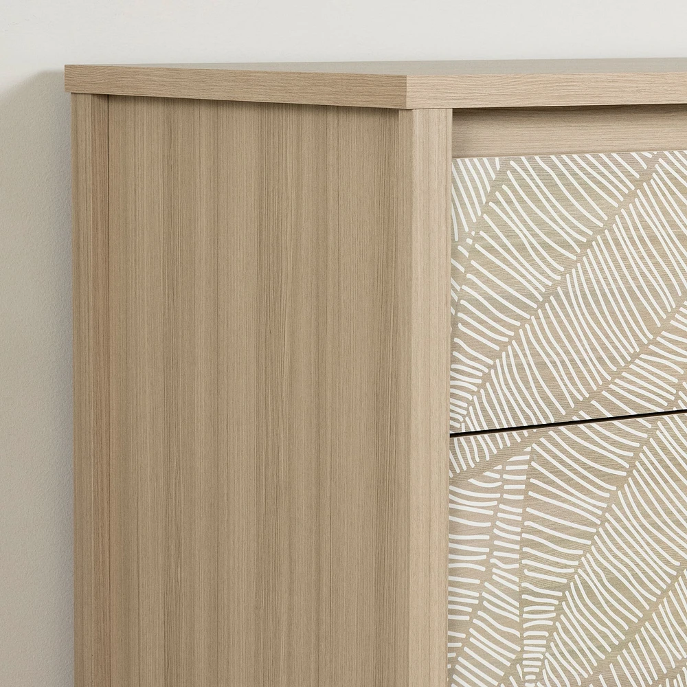 Commode double - Munich Orme naturel et Blanc