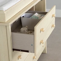 Changing Table with Removable Station - Little Smileys Bleached Oak