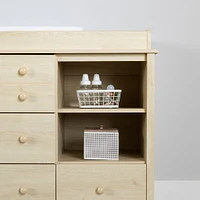 Changing Table with Removable Station - Little Smileys Bleached Oak