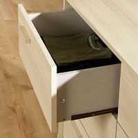 Commode 6 tiroirs - Noah Chêne blanchi