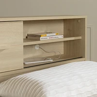 Bookcase Twin Headboard - Noah Bleached Oak
