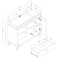 3-Drawer Changing Table