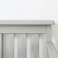 Ensemble lit de bébé et table à langer avec pourtour amovible - Cotton Candy Gris clair