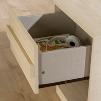 1-Drawer Nightstand - August Bleached Oak