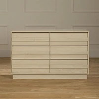 Commode 6 tiroirs - August Chêne blanchi ( Exclusivité Clément )