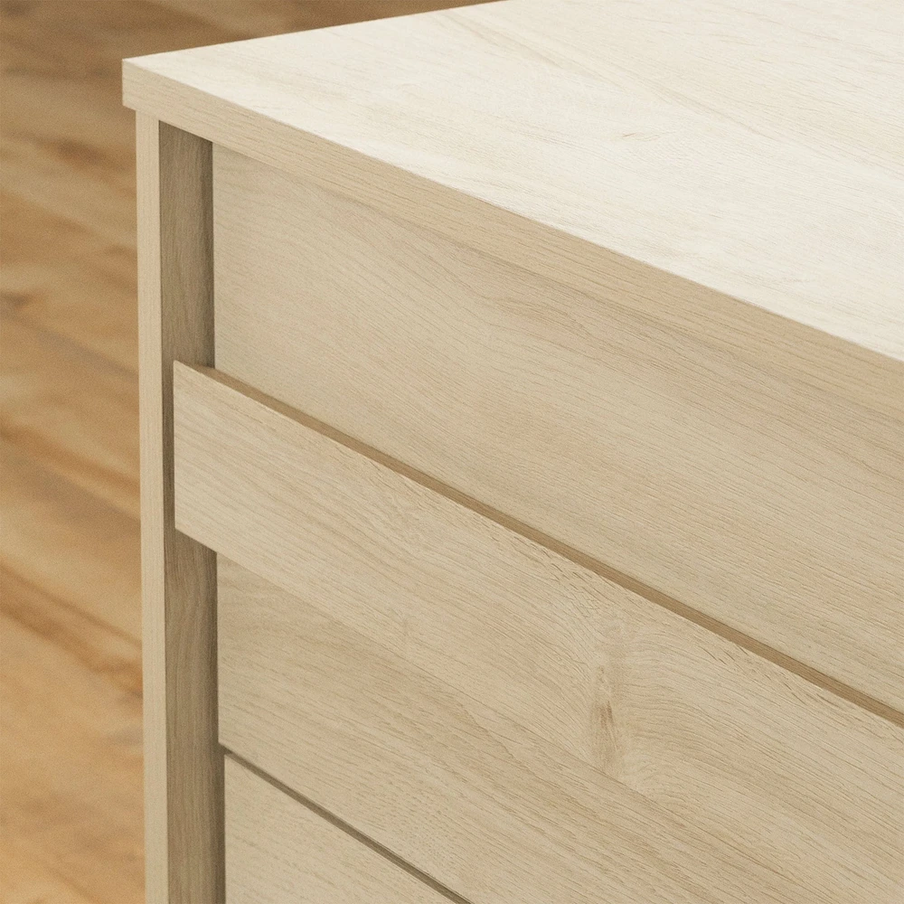 Commode 6 tiroirs - August Chêne blanchi ( Exclusivité Clément )