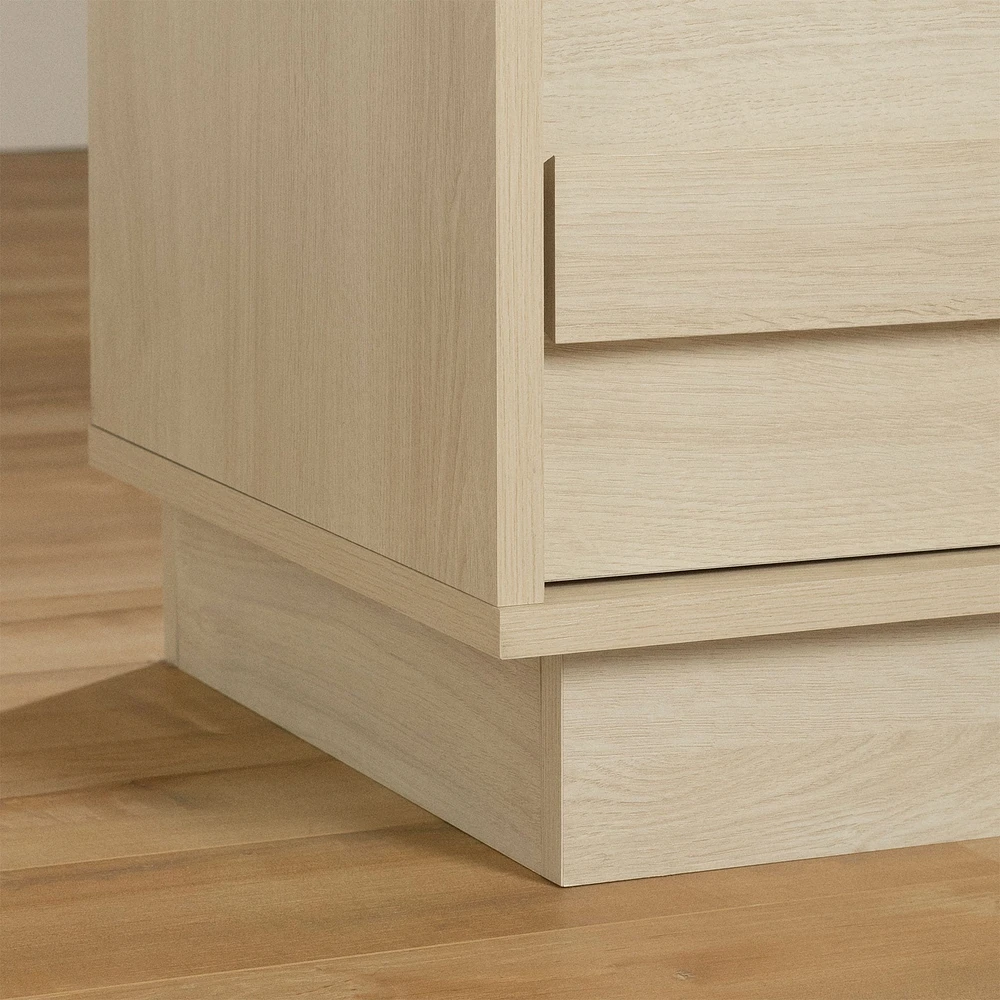 Commode 6 tiroirs - August Chêne blanchi ( Exclusivité Clément )