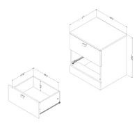 Nightstand  Spark - White 