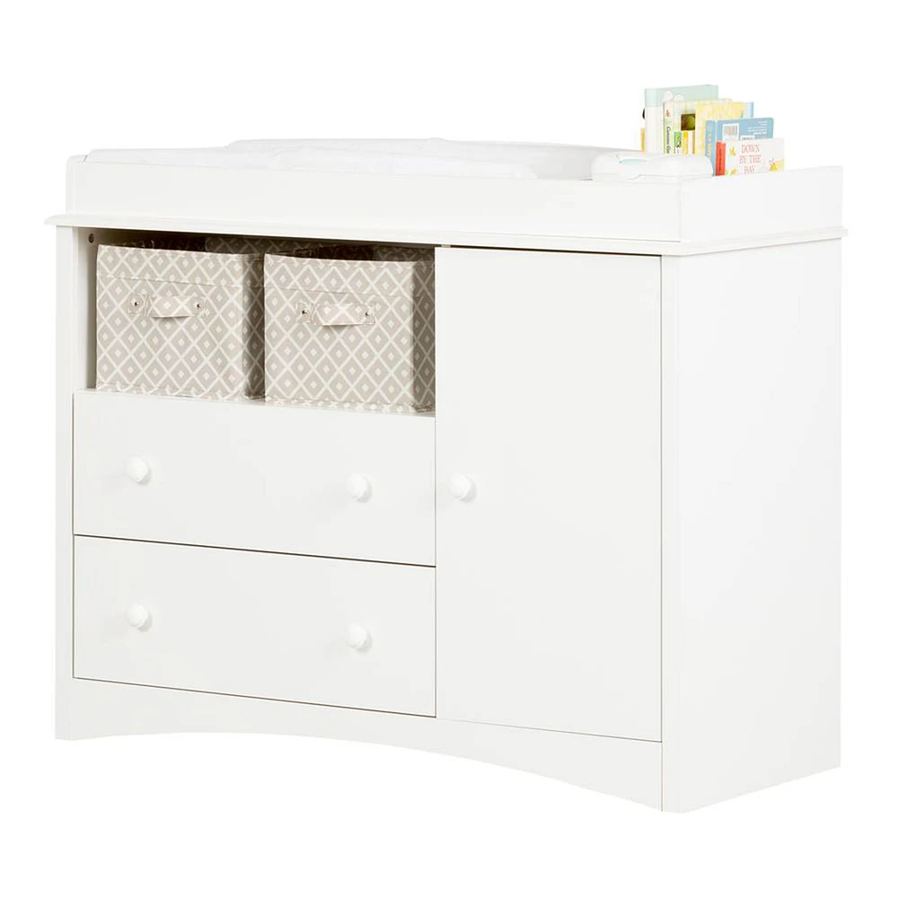 Peek-a-boo Changing Table - Pure White