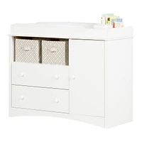 Peek-a-boo Changing Table - Pure White