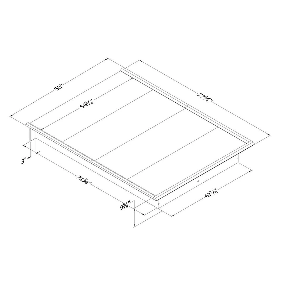 Step One Lit Double Plateforme - Blanc
