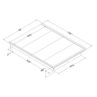 Step One Lit Double Plateforme - Blanc