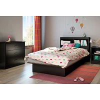 Lit Simple plateforme - Libra Noir solide