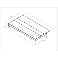 Lit Simple plateforme - Libra Noir solide