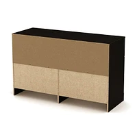 Step One 6-Drawer Double Dresser - Pure Black