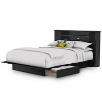Lit Simple Plateforme Step One - Noir Solide