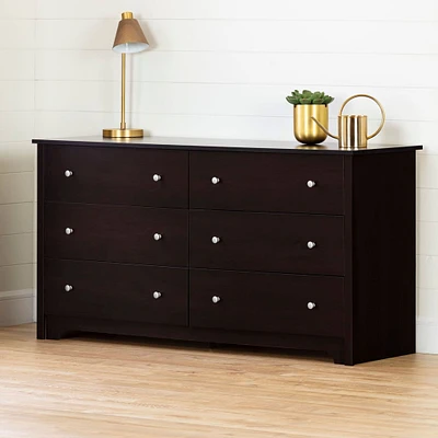 Commode Double 6 Tiroirs Vito - Chocolat