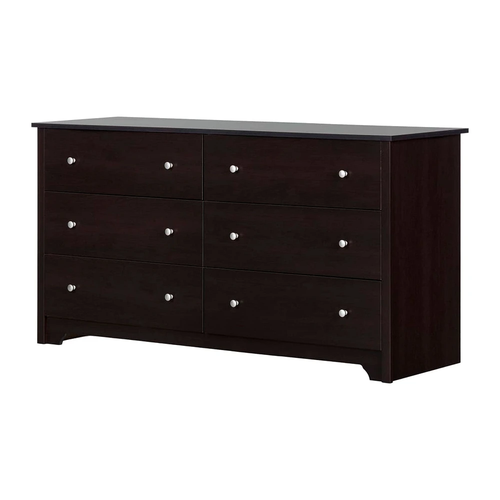 Commode Double 6 Tiroirs Vito - Chocolat