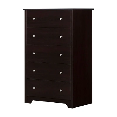 Vito 5-Drawer Chest - Chocolate