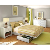 Vito 6-Drawer Double Dresser - Pure White