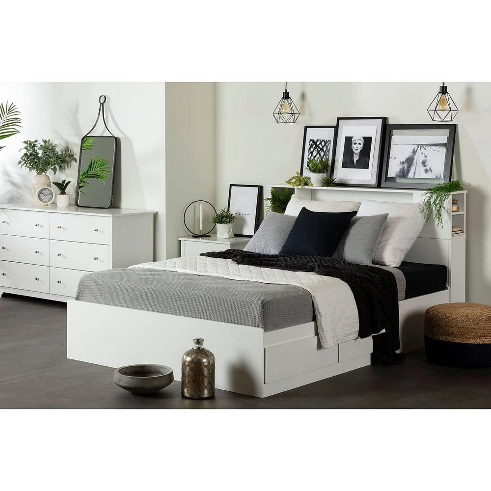 Vito 6-Drawer Double Dresser - Pure White