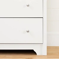 Vito 6-Drawer Double Dresser - Pure White