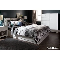 Vito Door Chest with 5 Drawers - Pure White