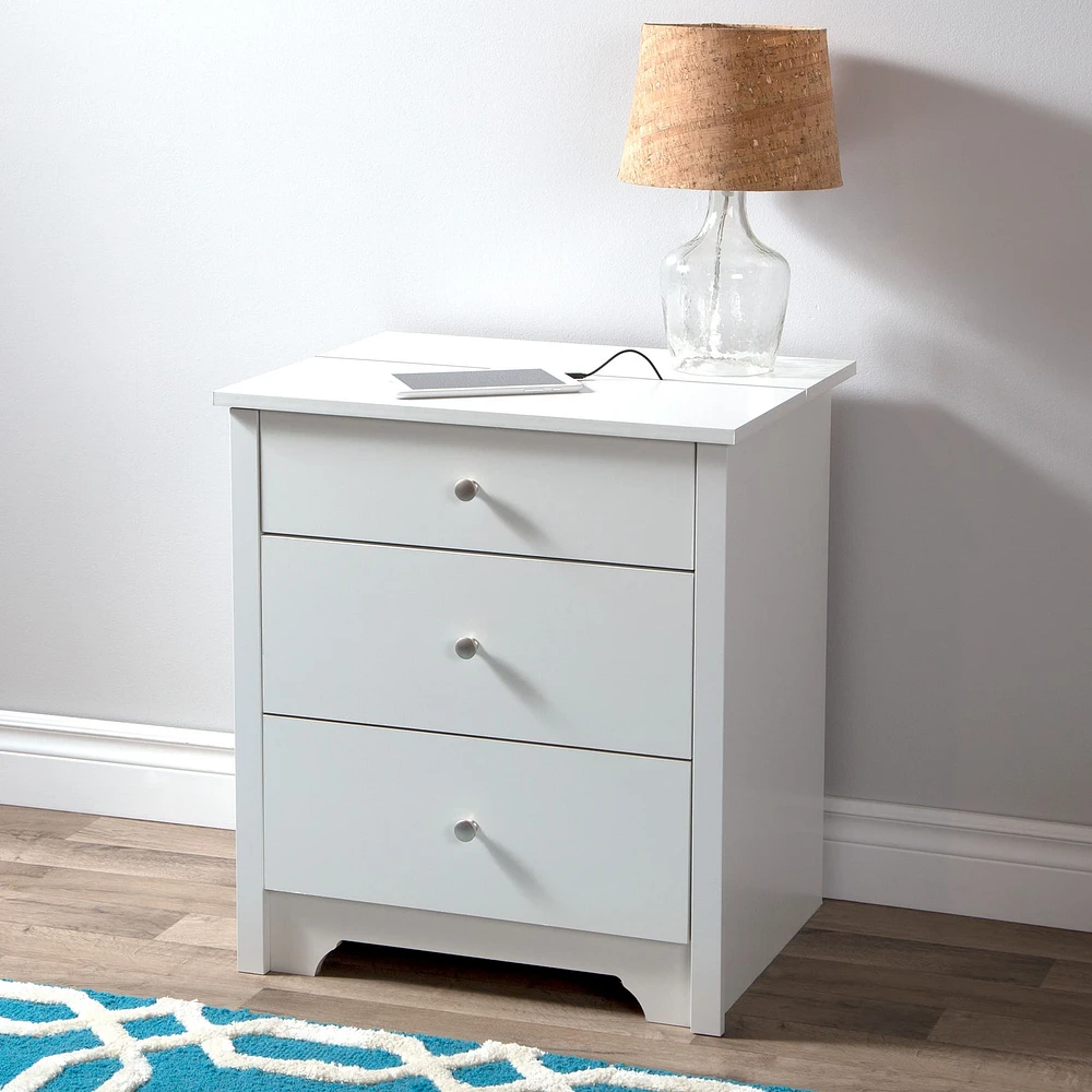 Nightstand Charging Station - Vito Pure White