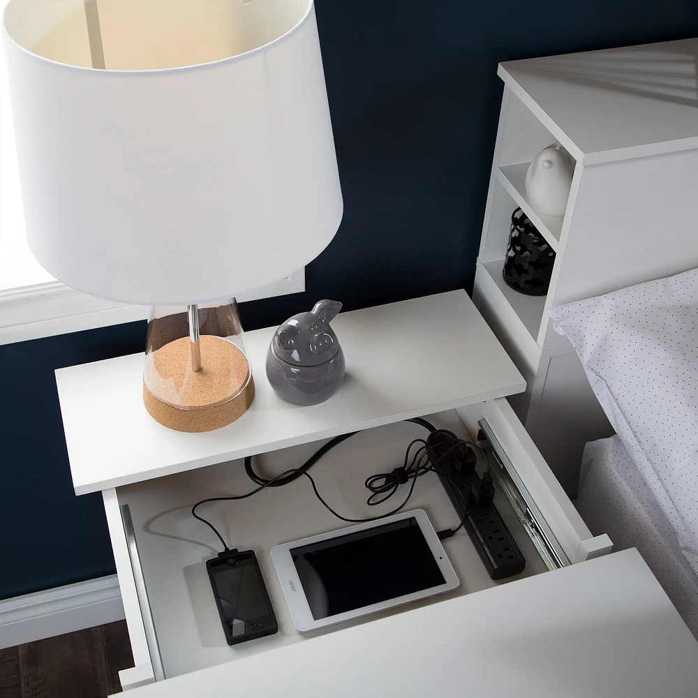 Nightstand Charging Station - Vito Pure White