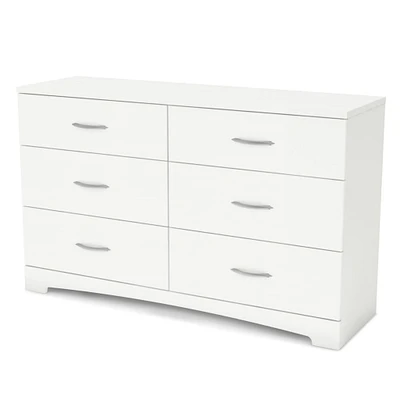 Step One 6-Drawer Double Dresser - Pure White