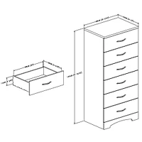 Commode 6 Tiroirs Step One