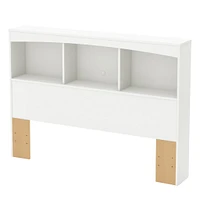 Step One Double Bookcase Headboard - Pure White