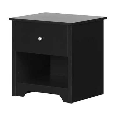 Vito 1-Drawer Nightstand - Pure Black