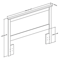 Vito Double Headboard - Pure Black