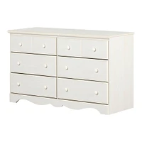 Summer Breeze 6 Drawer Double Dresser