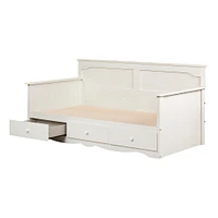 Lit Divan avec Rangement - Summer Breeze Blanc Antique