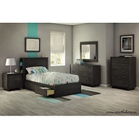 Commode Double 6 Tiroirs Fynn - Chêne Gris