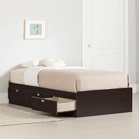 Lit Matelot Simple 3 Tiroirs Spark - Chocolat