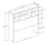 Spark Twin Bookcase Headboard