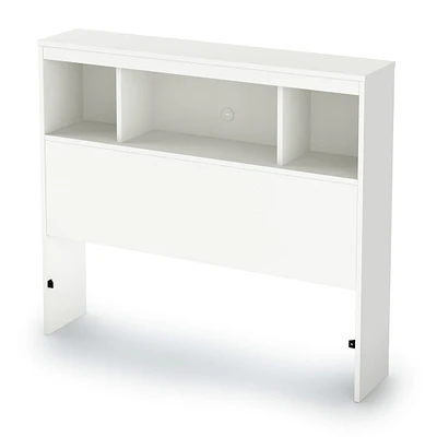 Tête de Lit Simple Bibliothèque Spark - Blanc Solide
