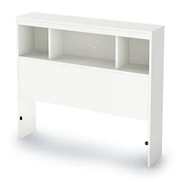 Tête de Lit Simple Bibliothèque Spark - Blanc Solide