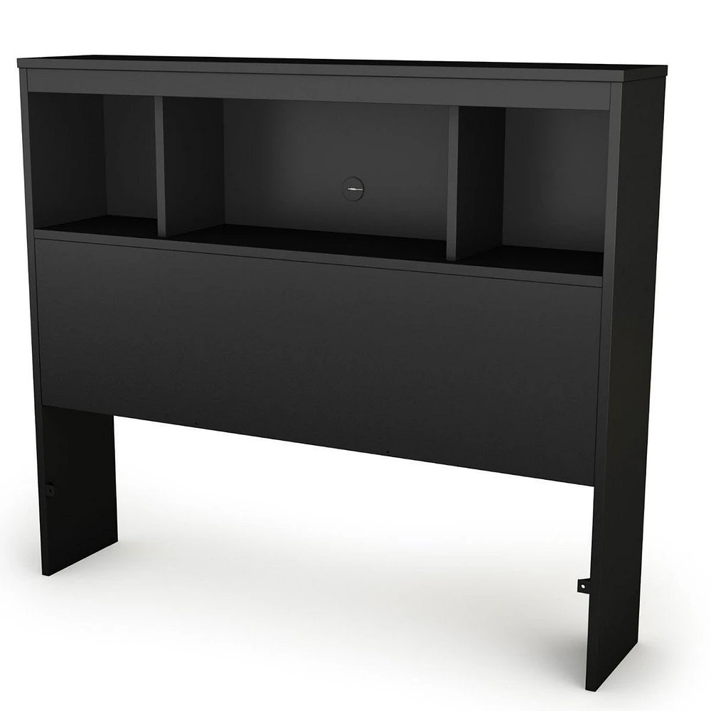 Spark Twin Bookcase Headboard - Pure Black